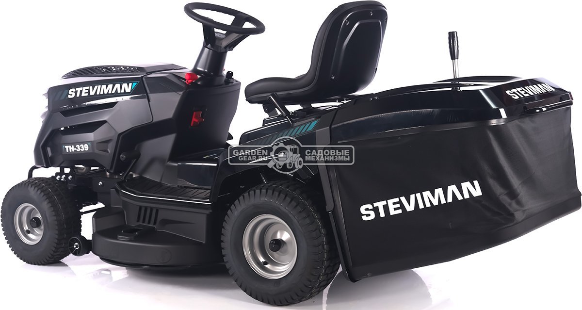 Садовый трактор Steviman TH-339 (PRC, Loncin 586 куб.см., гидростатика, ширина кошения 98 см, травосборник 250 л, 198 кг)