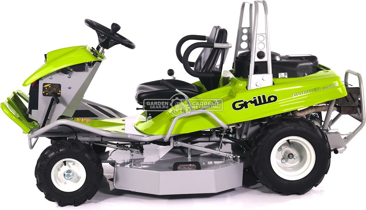 Садовый трактор для высокой травы и работы на склонах Grillo Climber 7.18 (ITA, B&S Intek, 656 куб.см3, задний выброс, дифференциал, 85 см, 245 кг)