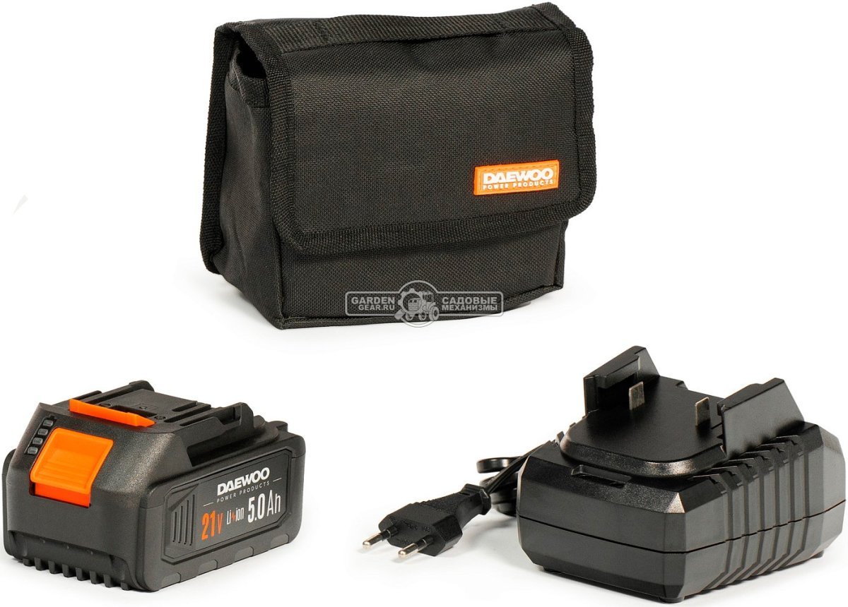 Насос аккумуляторный погружной Daewoo DHP 2021Li SET с АКБ 5 А/ч и ЗУ (PRC, 21В, 2 Бар, 2000 л/час, 2.8 кг)