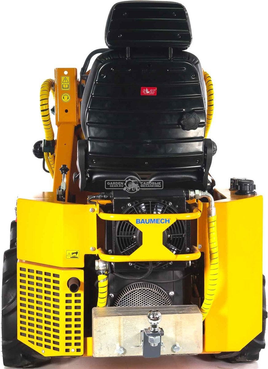 Универсальная машина мини-погрузчик Baumech ML-02 Pro + гидравлическая щётка 115 см., с двигателем Zongshen GB750 EFI V-Twin инжектор