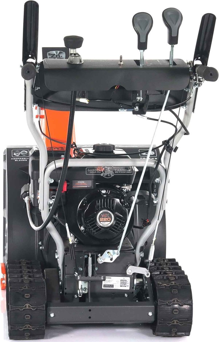 Снегоуборщик Daewoo S 7560 гусеничный (PRC, 61 см., Daewoo, 220 см3, скорости 6/2, фара, 78 кг)