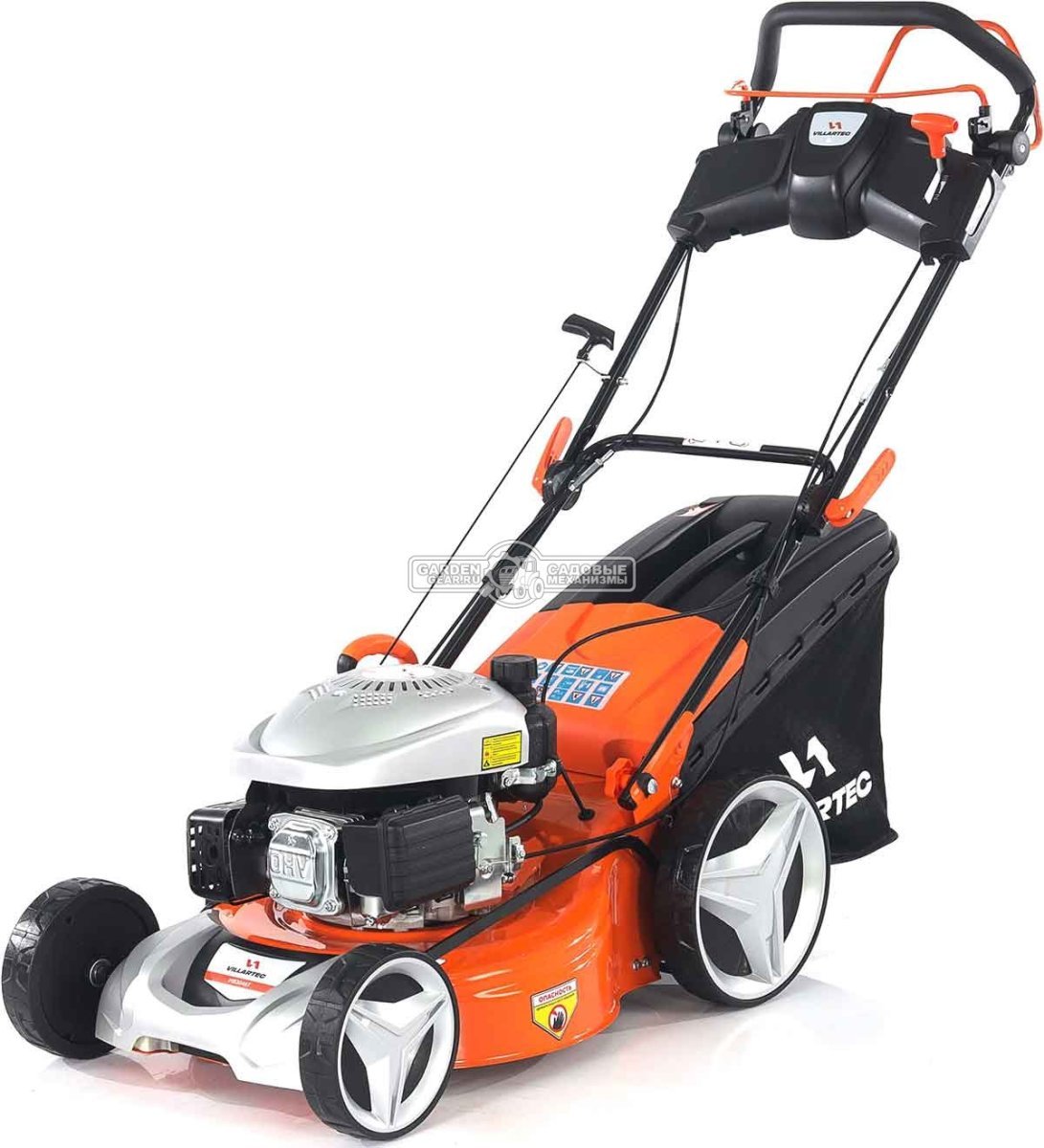 Газонокосилка бензиновая Villartec MB 3046T Village (PRC, 46 см, Daye 136 см3, сталь, 3 в 1, 60 л, 35.6 кг)