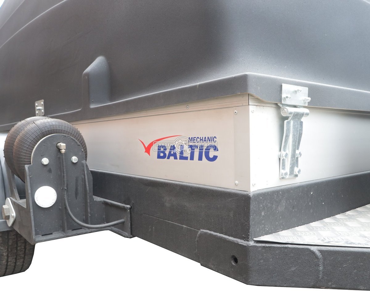 Прицеп с опускающейся платформой на пневмоподвеске Baltic Mechanic Polygon-City PC 750 Спарка для перевозки спецтехники, пневмолифт, крышка, 3500x1500