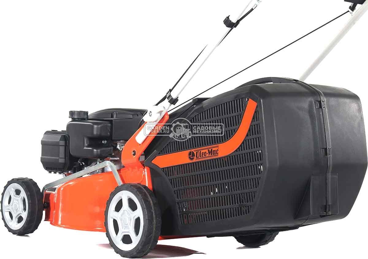 Газонокосилка бензиновая Oleo-Mac GV 44 TK Comfort Plus (ITA, 41 см, EMAK K450, 123 см3, сталь, 60 л, 24,5 кг.)