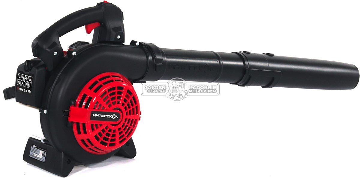 Воздуходувка бензиновая Интерскол ВБ 28 (PRC, 27.6 куб.см., 1.1 л.с., 752 м3/ч, 74 м/с, 4.5 кг)