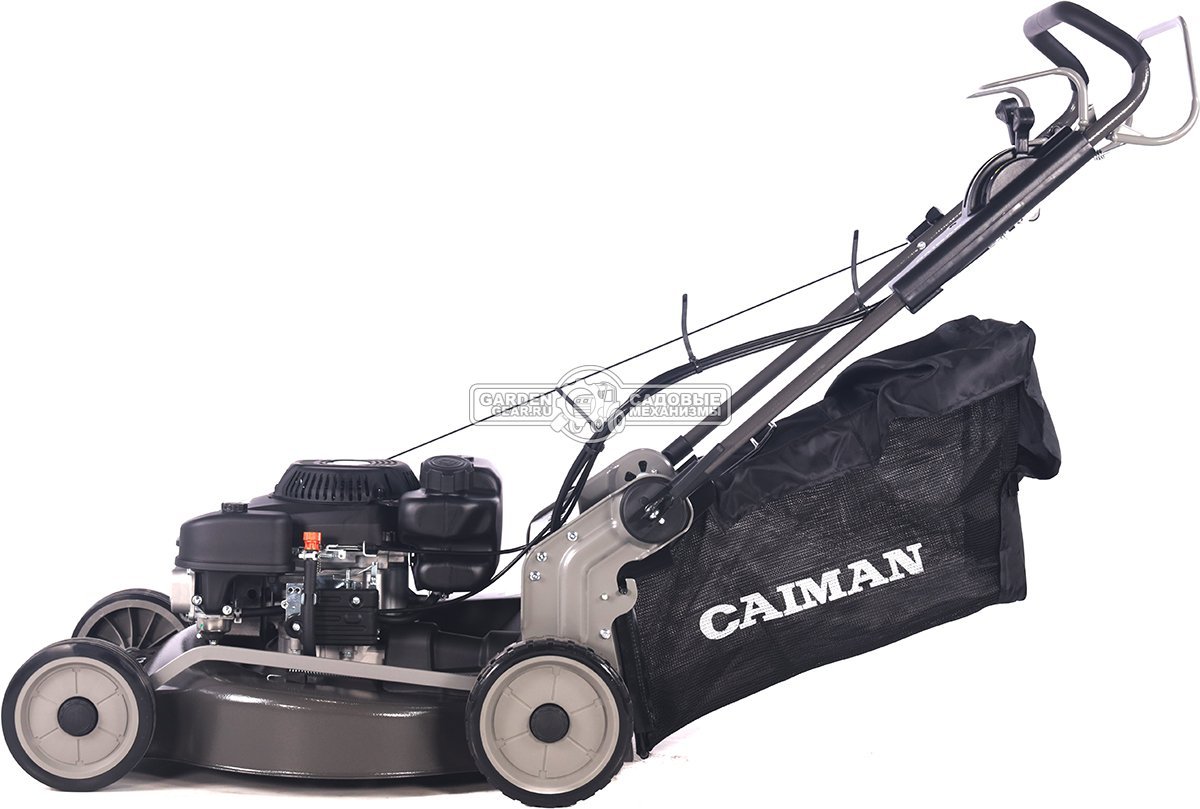 Газонокосилка бензиновая Caiman IXO Prime 55CLV (RUS, 53 см, Caiman Green Engine, 224 см3, сталь, кардан, 4 в 1, 70 л, 49,5 кг.)