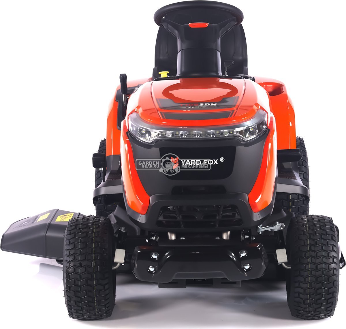 Садовый трактор Yard Fox Optima T 108 SDH (PRC, Loncin V-Twin 586 куб.см., гидростатика, боковой выброс, ширина кошения 108 см, 200 кг)