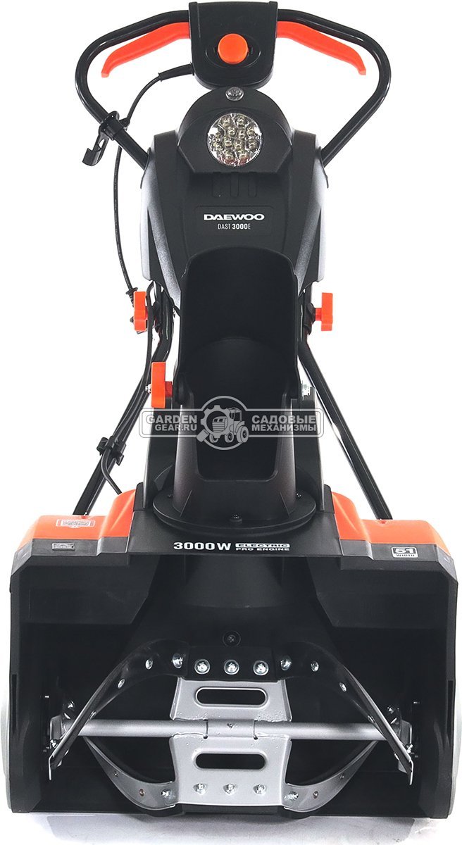 Снегоуборщик электрический Daewoo DAST 3000E (PRC, 51 см., 3000 Вт., LED фара, 16,8 кг.)