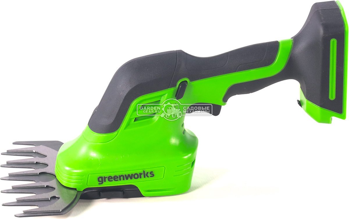 Ножницы для газонов аккумуляторные + кусторез GreenWorks G24SHT без АКБ и ЗУ (PRC, 24В, 8 см + 12 см, 1.0 кг)