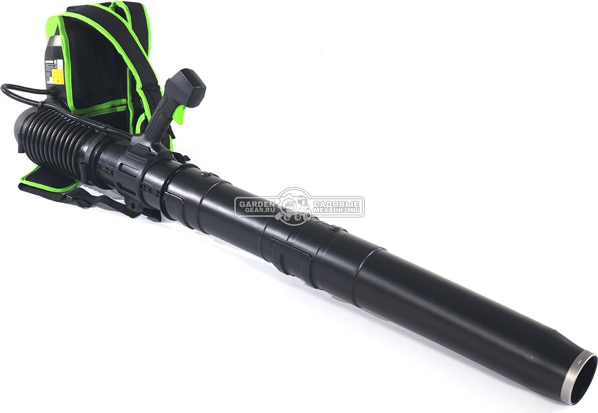 Воздуходувка аккумуляторная ранцевая GreenWorks GD60BPB без АКБ и ЗУ (PRC, BL 60В, 225 км/ч, 15 м3/мин, 3.8 кг)