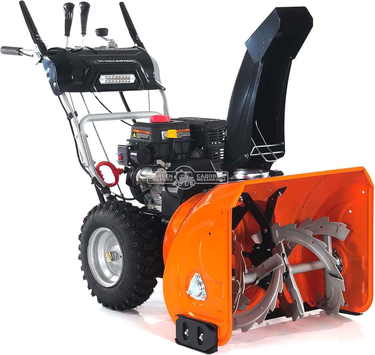 Снегоуборщик Villartec WB7066E MY2023 (PRC, 66 см, Loncin, 212 см3, эл/стартер 220В, фара, подогрев рукояток, скорости 6/2, 88 кг)
