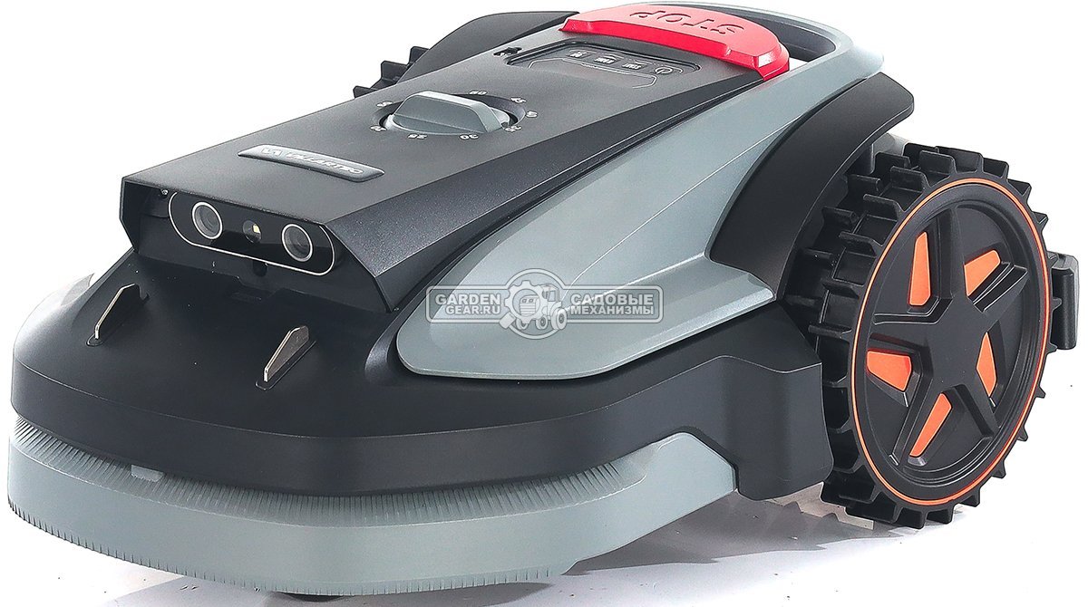 Газонокосилка робот Villartec MI 800V (площадь газона до 800 м2, беспроводной, 18 см, WI-FI, BT, 3D камера с ИИ, 20В / 4.0 Ач)