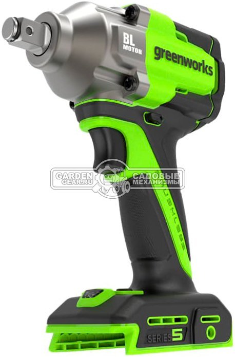 Гайковерт ударный аккумуляторный GreenWorks IW5500 без АКБ и ЗУ (PRC, BL 24В, 500 Нм, 1.25 кг)