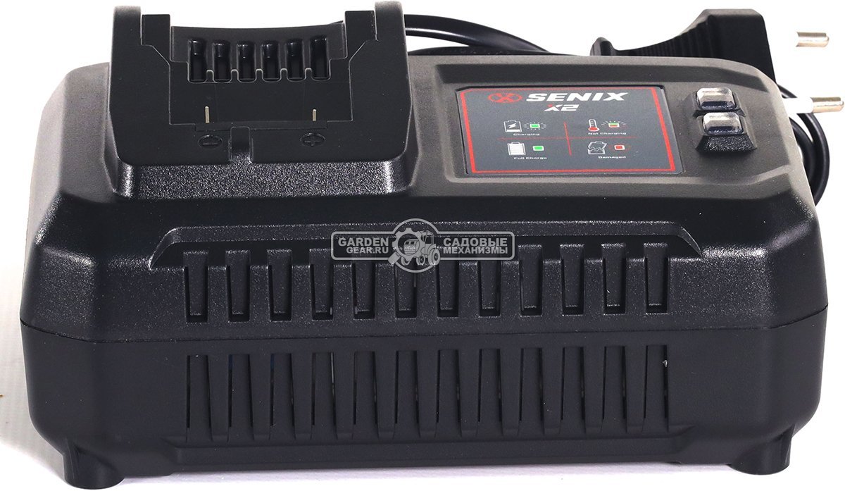 Зарядное устройство Senix CHQX2-M-EU быстрой зарядки для аккумуляторов 18В (6А)