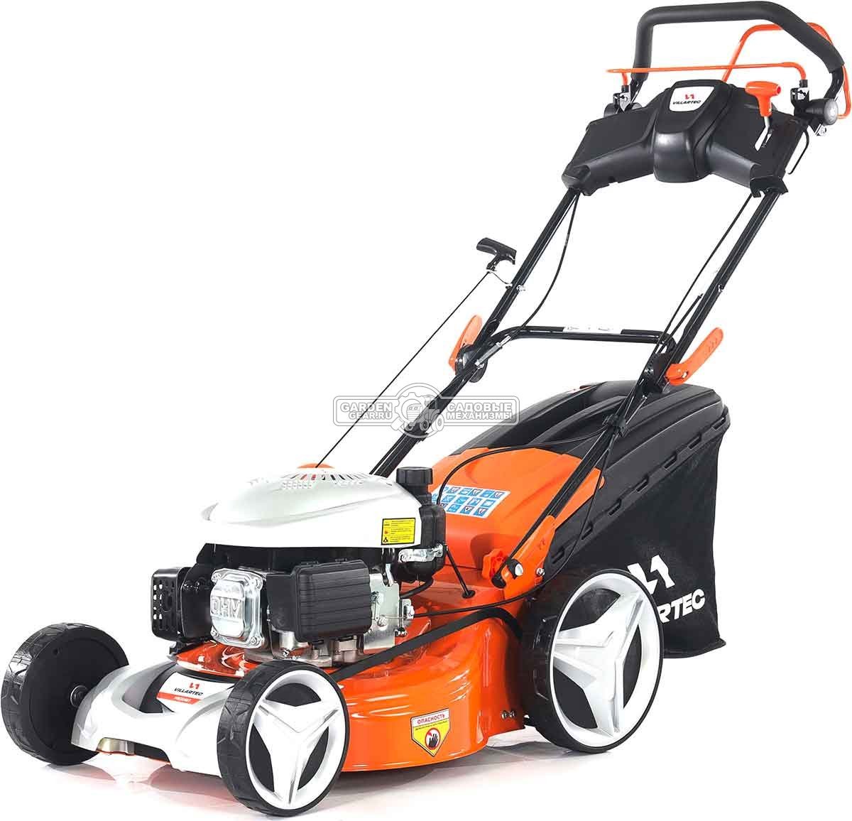 Газонокосилка бензиновая Villartec MB 3046T Village (PRC, 46 см, Daye 136 см3, сталь, 3 в 1, 60 л, 35.6 кг)