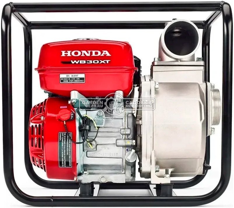 Мотопомпа бензиновая Honda WB30XT3 TR для среднезагрязненной воды (THA, Honda GX160, 163 куб.см., 1100 л/мин, 3", 23 м, 26 кг.)
