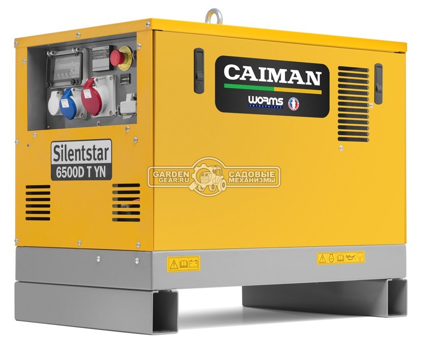 Дизельный генератор Caiman Silentstar 6500D TYN трехфазный в шумоз. кожухе (FRA, Yanmar L100, 435 см3., 4.4/5.3 кВт, 22 л, электростарт + ATS, 170 кг)