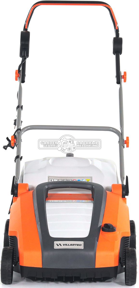 Вертикуттер - аэратор электрический Villartec AE 1538 (PRC, 1500 Вт, 38 см, ножи + пружины, пластик, 50 л, 14 кг)