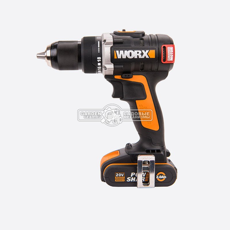 Дрель - шуруповерт аккумуляторная Worx WX175.9 без АКБ и ЗУ (PRC, 20В, BL, 60 Нм, 1.05 кг, снят с производства)