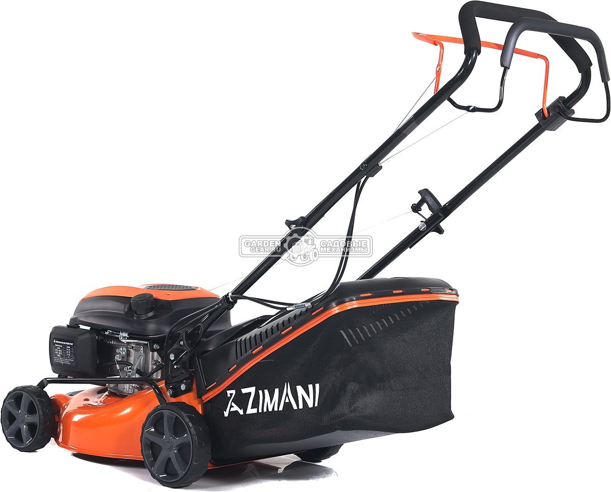 Газонокосилка бензиновая ZimAni LC142B (PRC, 42 см, 145 см3, Quattro Blade, 45 л, 23 кг)