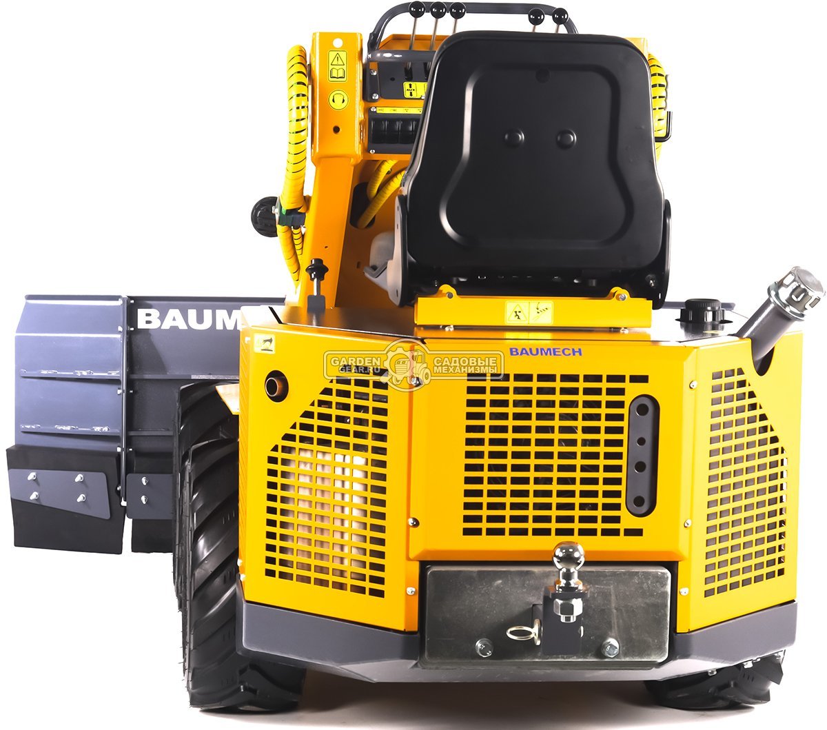 Универсальная машина мини-погрузчик Baumech ML-02 Pro + гидравлический отвал 130 см. и расширители 55 см. с двигателем Zongshen GB750 V-Twin