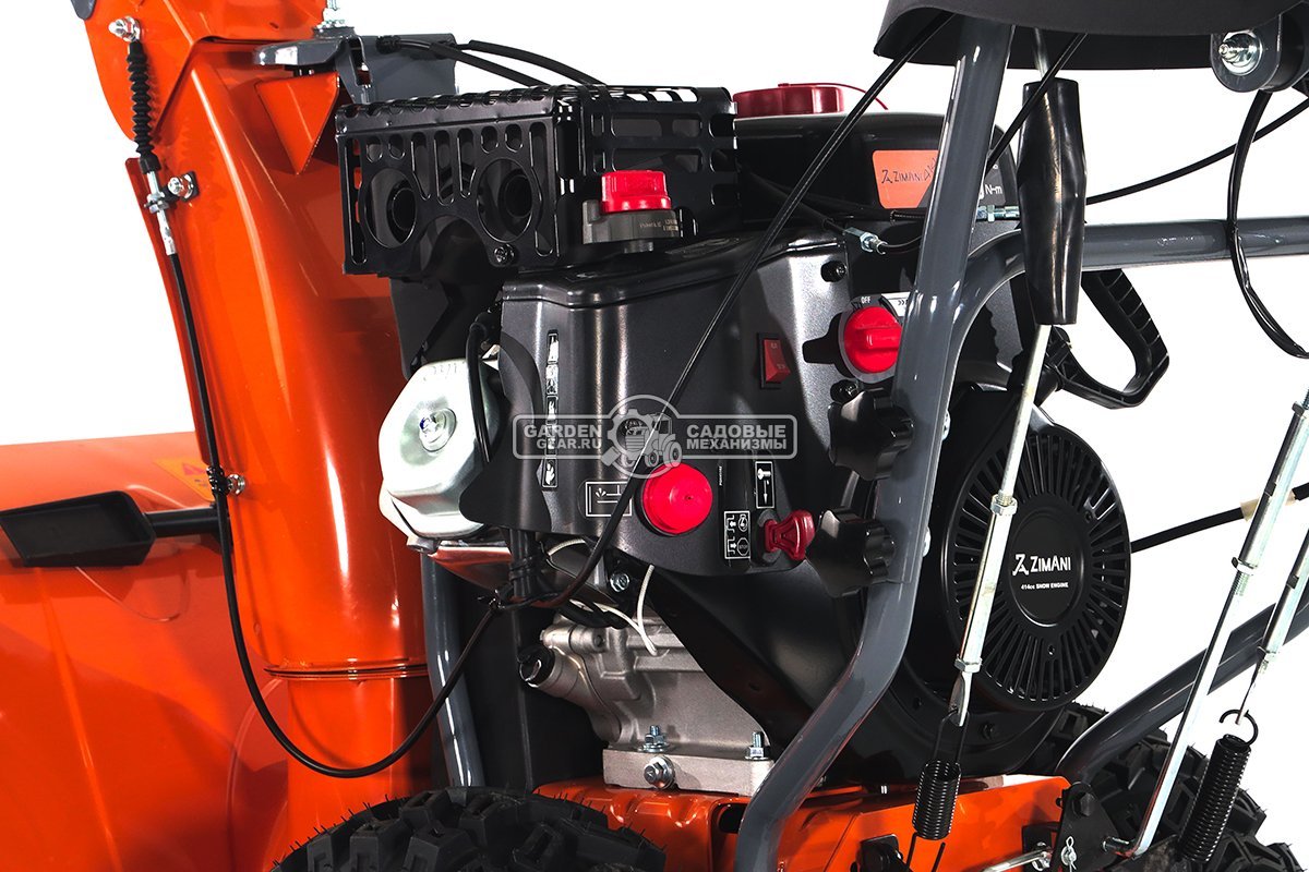 Снегоуборщик ZimAni ST330DLE PRO Quattro Auger (PRC, 76 см, LCT Snow Storm 414 см3, эл/стартер 220В, LED фара, AutoTurn, скорости 6/2, 115 кг.)
