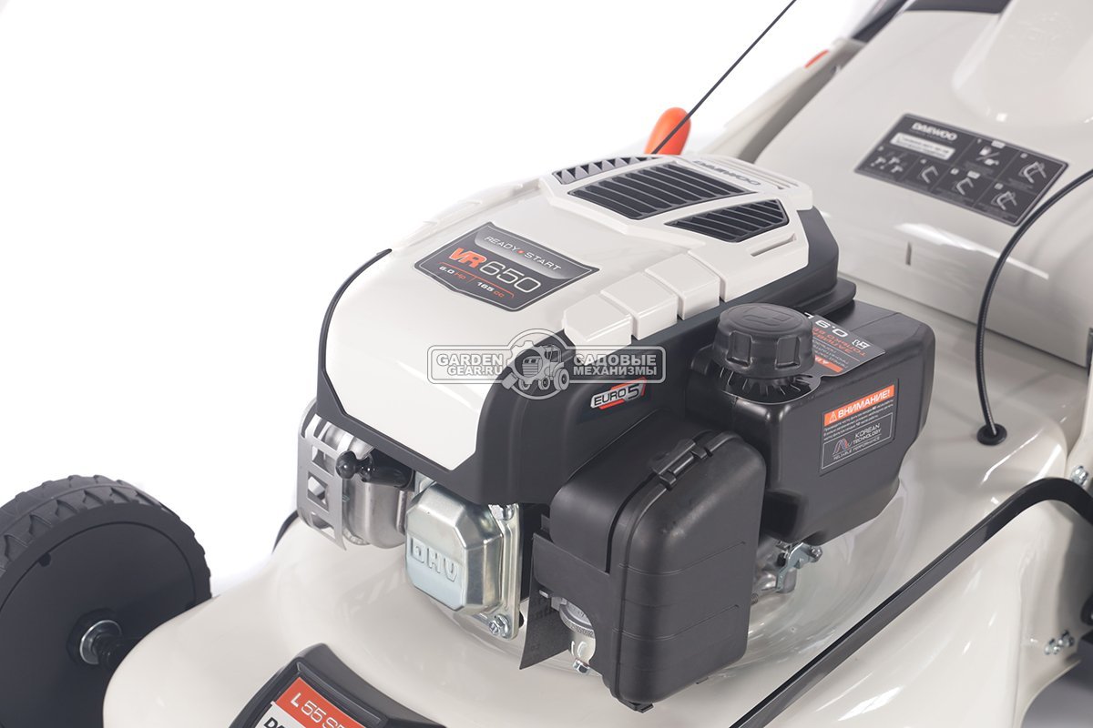 Газонокосилка бензиновая Daewoo L 55SP (PRC, 54 см, Daewoo 165 см3, сталь, 70 л, Turbo X Blade, 4 в 1, 31.6 кг)