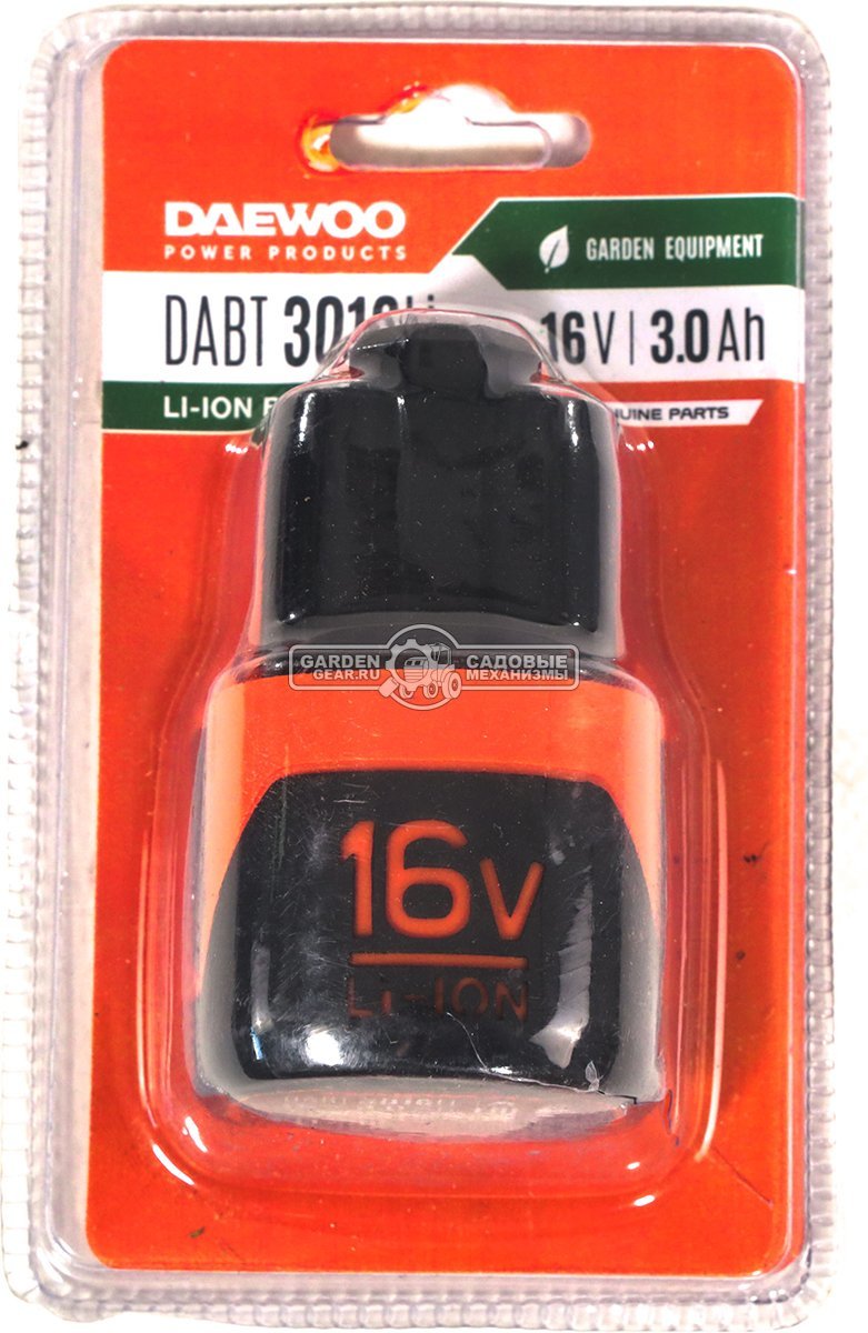 Аккумулятор Daewoo DABT 3016Li (PRC, Li-Ion, 16В, 3 А/ч, 0.3 кг)
