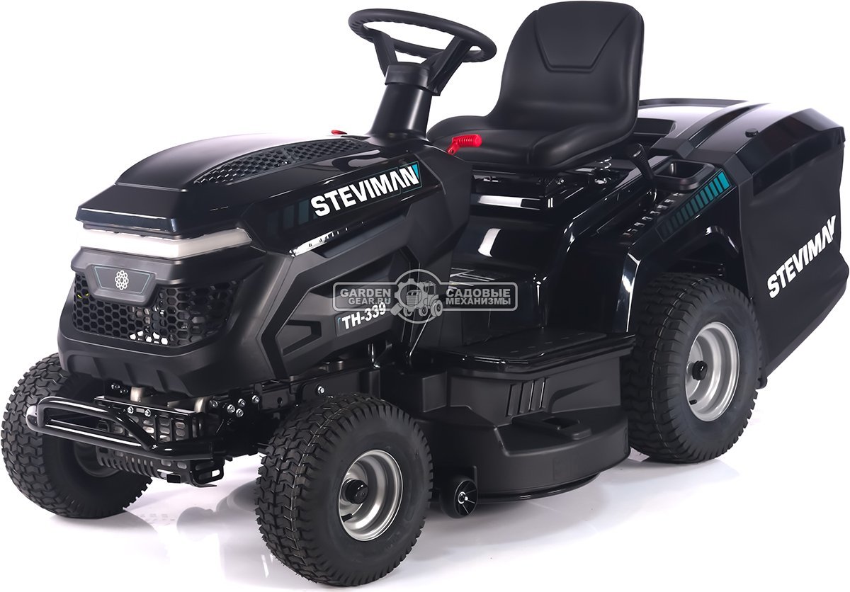 Садовый трактор Steviman TH-339 (PRC, Loncin 586 куб.см., гидростатика, ширина кошения 98 см, травосборник 250 л, 198 кг)
