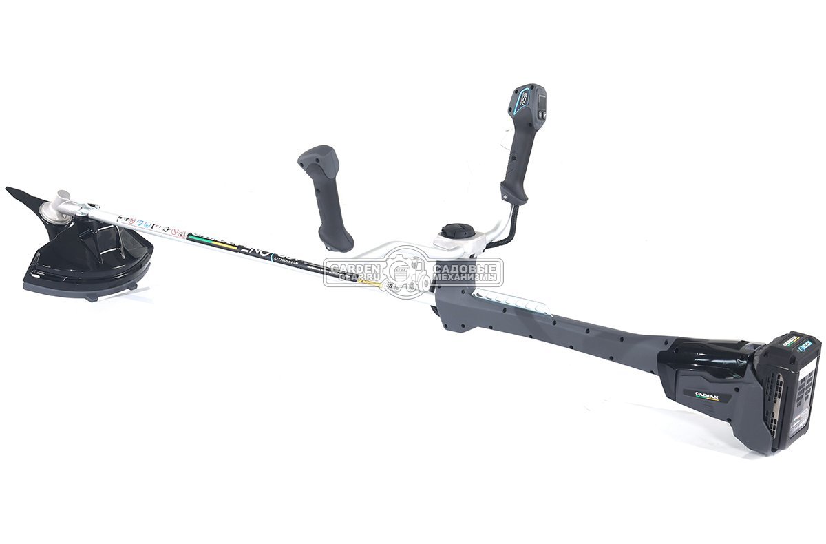 Мотокоса аккумуляторная Caiman ENO BCTi с АКБ B6040 и ЗУ C6025 (RUS, BL 60В, Standart Connect, T-рукоятка, нож 3T + леска 2,4 мм, 5,9 кг.)