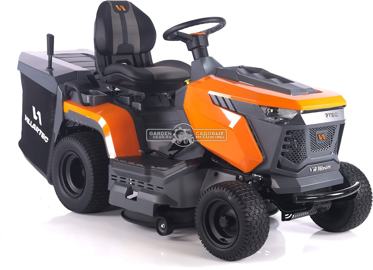 Садовый трактор Villartec MR1690H (PRC, Loncin 452 куб.см., LED дисплей, гидростатика, травосборник 320 л, ширина кошения 90 см, 187 кг.)
