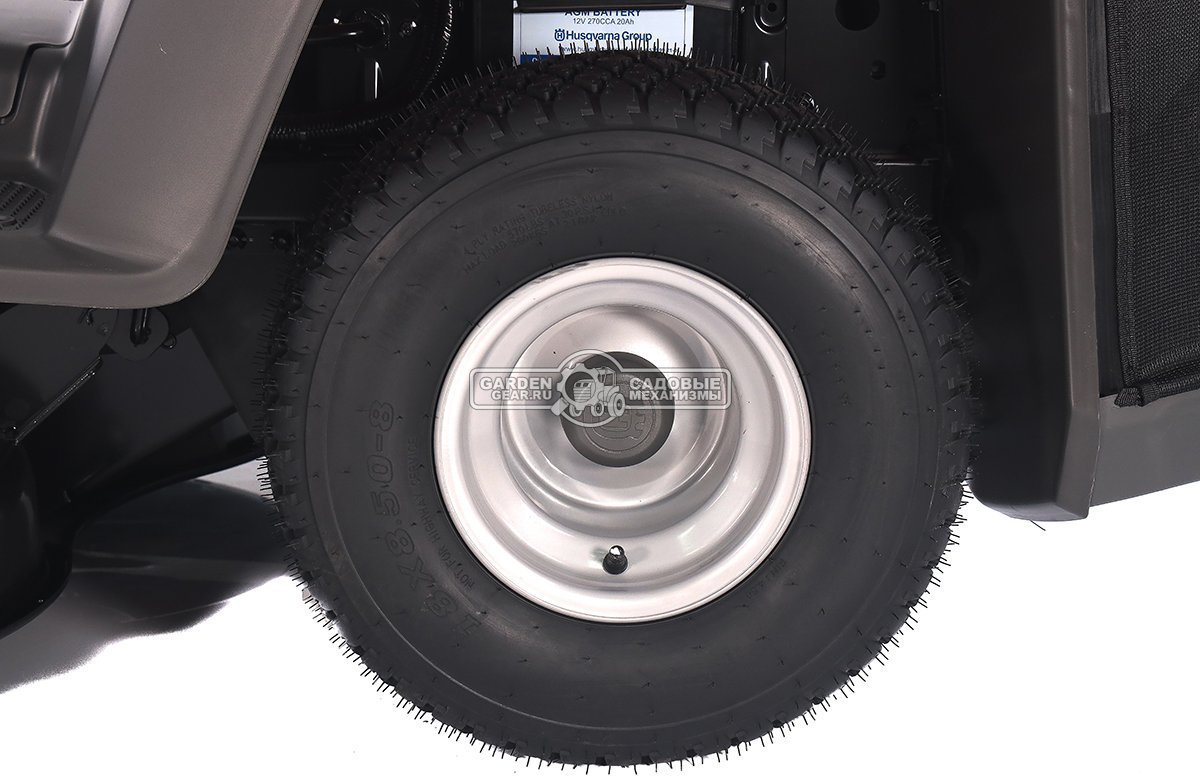 Садовый трактор Husqvarna TC 112 (PRC, Husqvarna 413AE, 413 куб.см., гидростатика, травосборник 220 л., ширина кошения 95 см, 198 кг.)