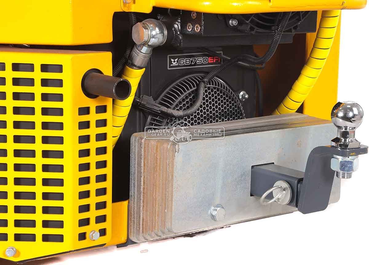 Универсальная машина мини-погрузчик Baumech ML-03 Pro + гидравлический отвал 120 см. с двигателем Zongshen GB750 EFI V-Twin инжектор