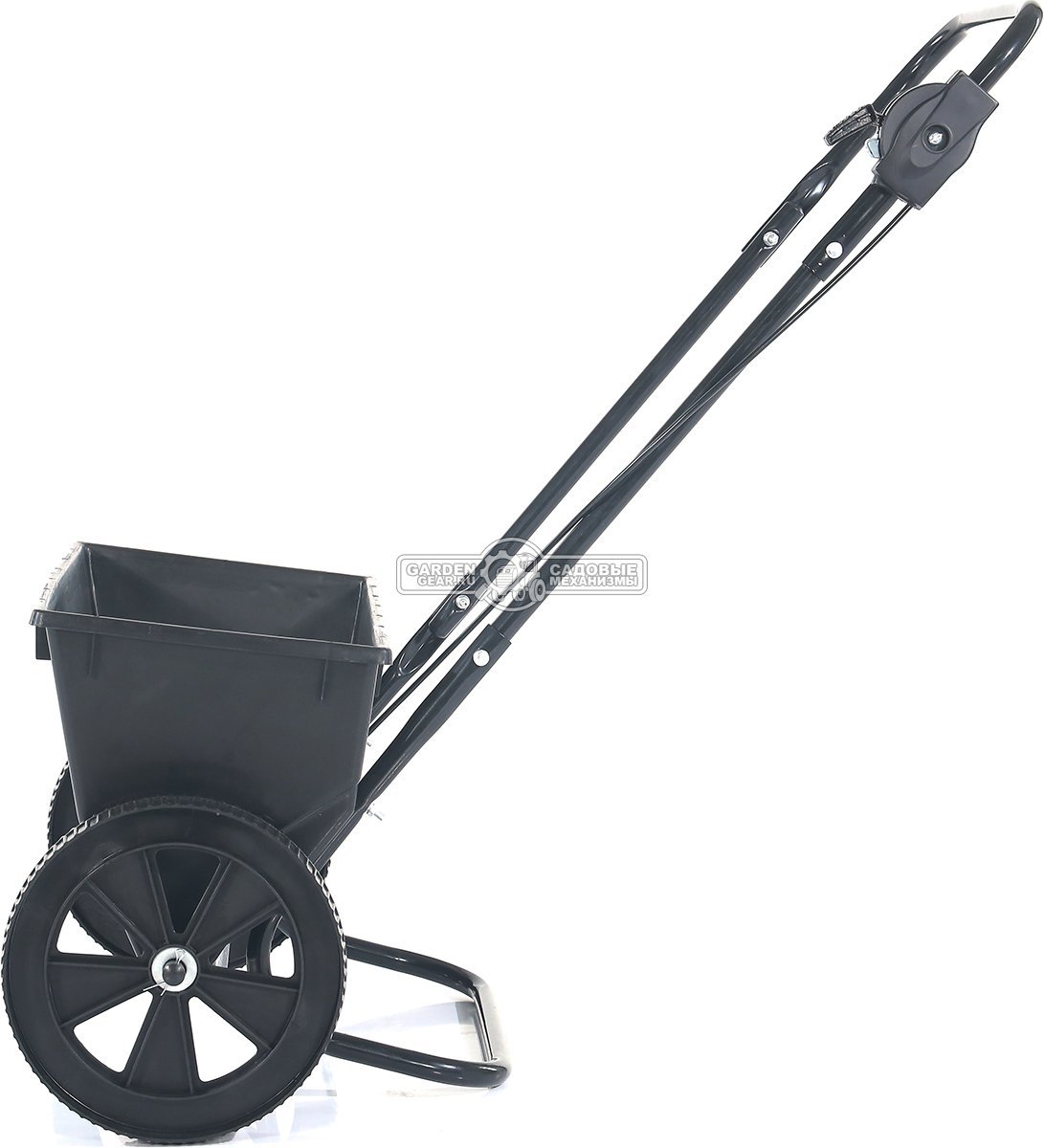 Тележка - разбрасыватель для удобрений, песка и реагентов Haitec HT-GS25 (PRC, ширина разброса 55 см, ёмкость 25 кг, колеса 25.4 см)