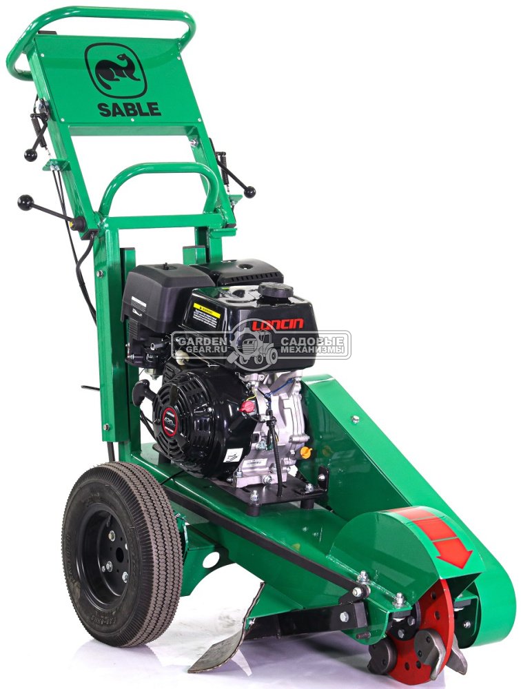 Измельчитель пней Sable SG350H зубы green (RUS, Honda GX390, 390 см3, диам. фрезы. 350 мм, 135 кг)