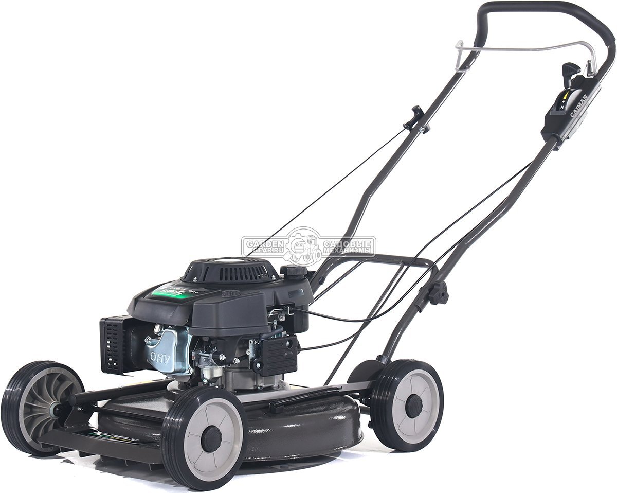 Газонокосилка бензиновая несамоходная Caiman Fasto SD 55CP с боковым выбросом (RUS, 55 см., Caiman Green Engine, 196 см3, сталь, 32 кг)