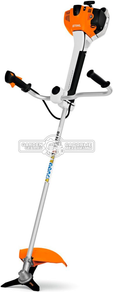 Бензокоса Stihl FS 410 (PRC, 42 куб.см., 2.0 кВт/2,7 л.с., длина - 177 см., 3-х лопастной нож DM 3F-300, леска - опция, 8.4 кг)