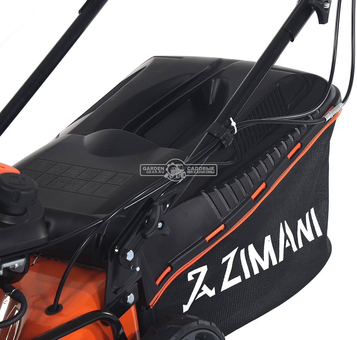 Газонокосилка бензиновая ZimAni LC142B (PRC, 42 см, 145 см3, Quattro Blade, 45 л, 23 кг)