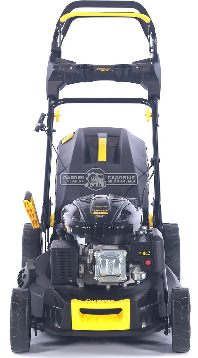 Газонокосилка бензиновая Champion LM5344 Pro (PRC, 53 см, Champion, 196 см3, сталь, 65 л, 4 в 1, 38 кг)