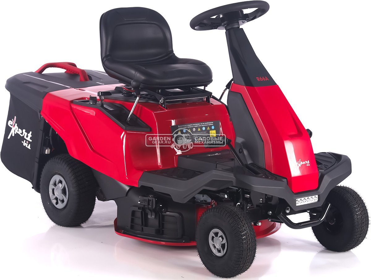 Садовый минирайдер Expert-bis R66A (PRC, 224 куб.см, гидростатика, травосборник 150 л, ширина кошения 66 см, фара, 130 кг)