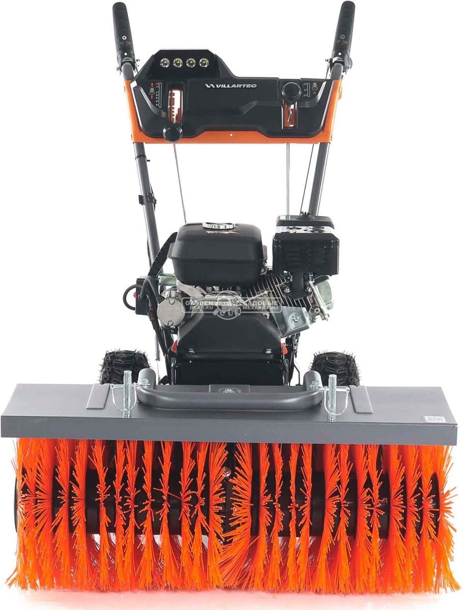 Комбимашина Villartec SW7080E с щеткой 80 см и снегоуборщиком 56 см (PRC, 7,0 л.с., 212 см3, эл/стартер, фара, скорости 5/2, 73 кг)