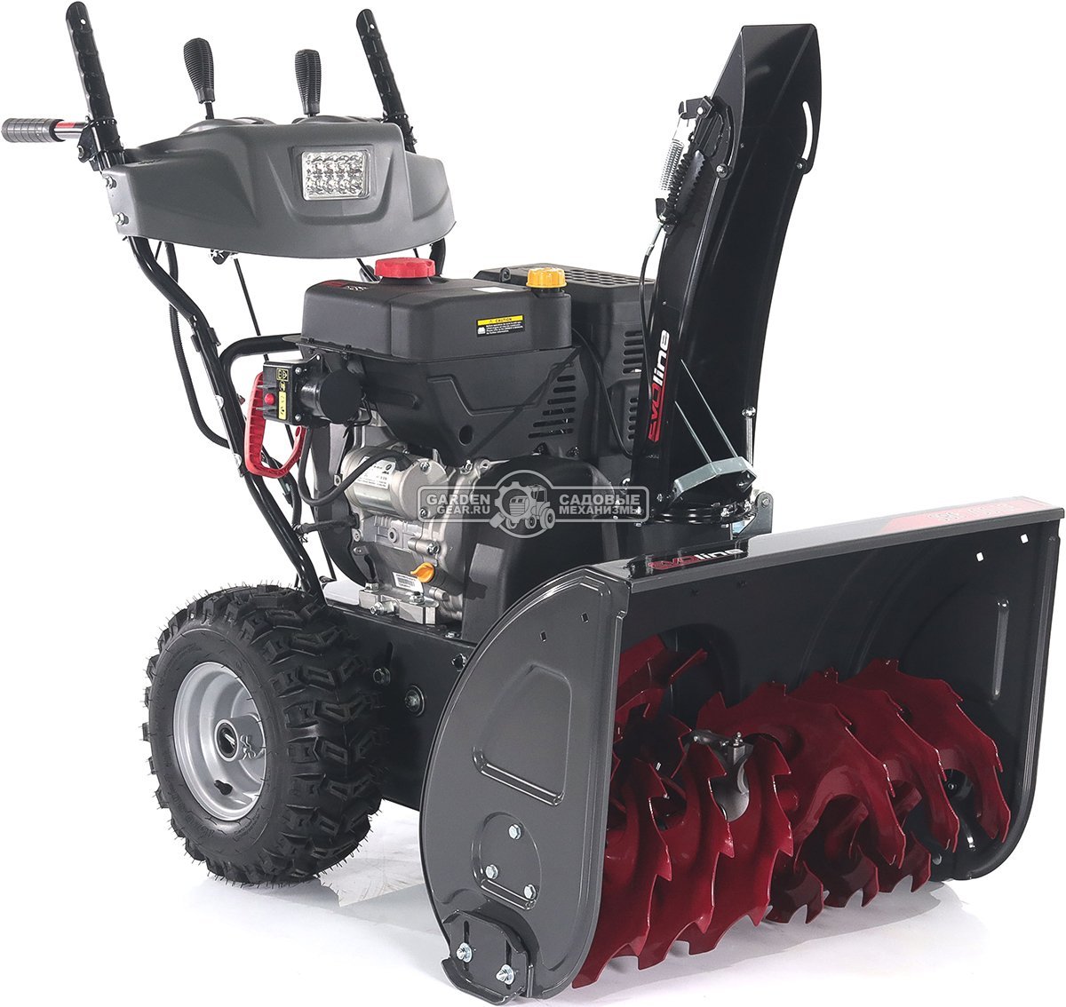 Снегоуборщик Evoline SBG 700 LE (PRC, 70 см, Loncin 383 см3, эл/стартер 220В, фара, автоматич. дифференциал, скорости 6/2, подогрев рукояток,120 кг)
