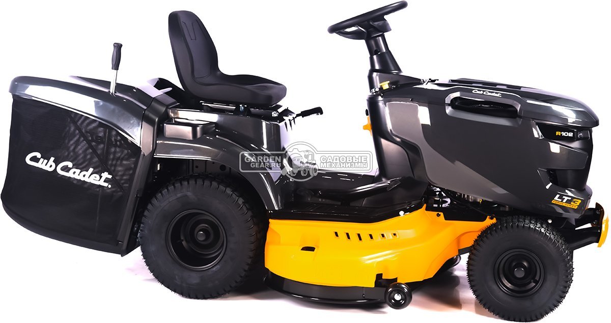 Садовый трактор Cub Cadet LT3 R102 (PRC, Cub Cadet V-Twin, 679 куб.см., гидростатика, травосборник 245 л, ширина кошения 102 см, 211 кг)