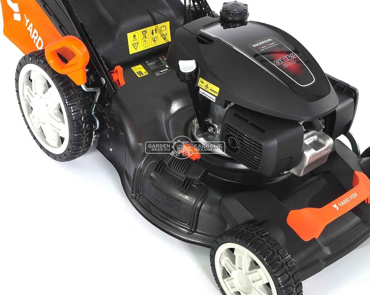 Газонокосилка бензиновая Yard Fox 53SH HW (PRC, 53 см, Honda GCV200, 201 см3, сталь, 3 в 1, 65 л, 33 кг)