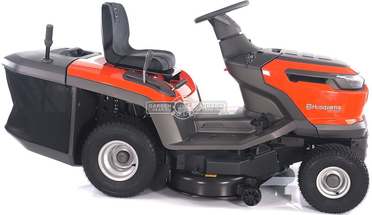 Садовый трактор Husqvarna TC 112 (PRC, Husqvarna 413AE, 413 куб.см., гидростатика, травосборник 220 л., ширина кошения 95 см, 198 кг.)