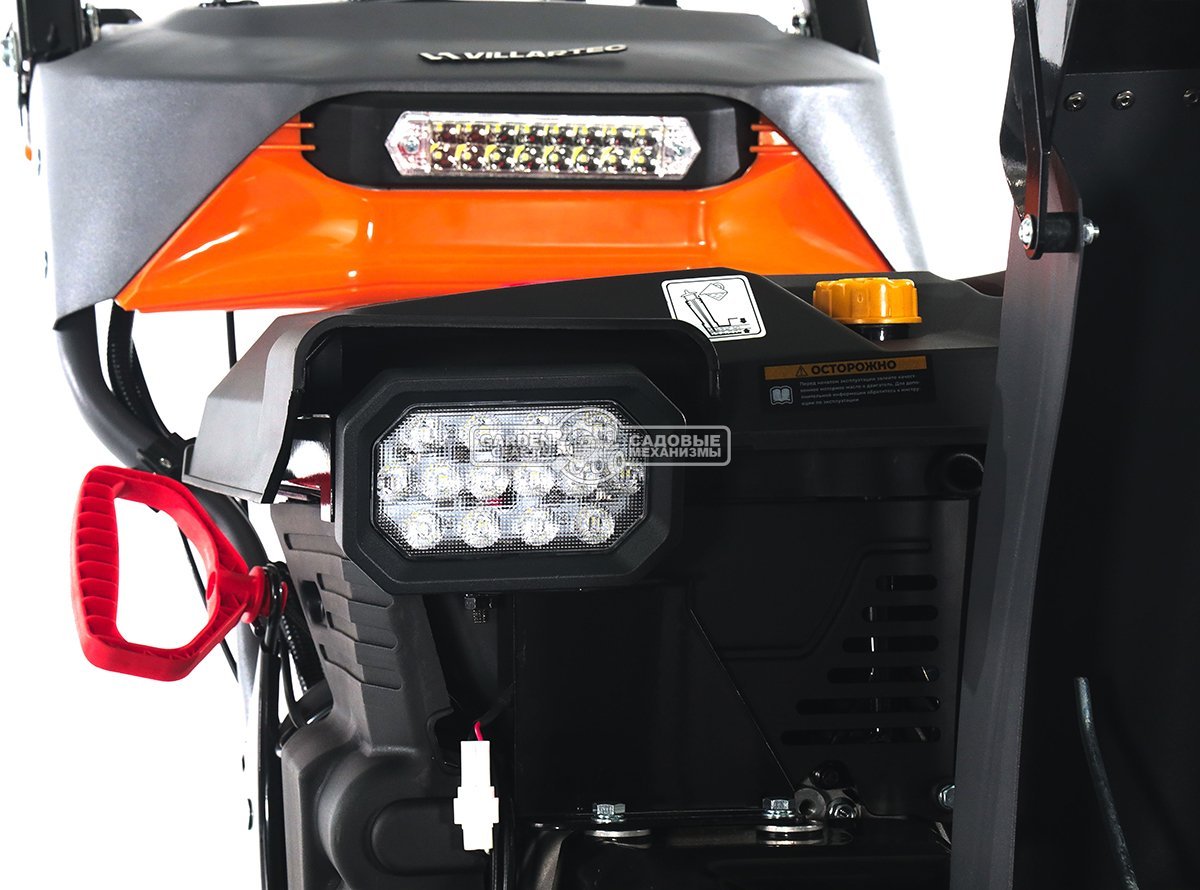 Снегоуборщик Villartec WB1576ET Hydro гусеничный (PRC, 76 см, Loncin 420 см3, эл/стартер от АКБ 12В, дифференциал, фара, 141 кг)
