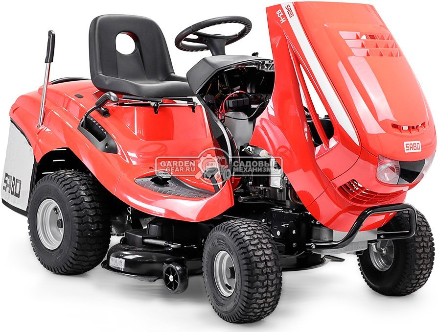 Садовый трактор SABO 103-H (GER, Sabo V-Twin, 708 куб.см., гидростатика, травосборник 250 л., ширина кошения 102 см, 242 кг.)