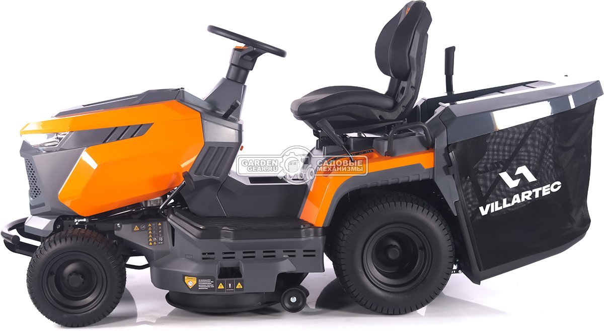 Садовый трактор Villartec MR1690H (PRC, Loncin 452 куб.см., LED дисплей, гидростатика, травосборник 320 л, ширина кошения 90 см, 187 кг.)