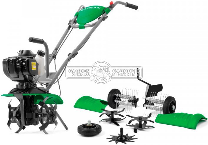 Культиватор Caiman Supertiller MB 30C + комплект Экстра (FRA, Caiman Engine, 35 куб.см., 1 вперед, 28 см., 12 кг.)