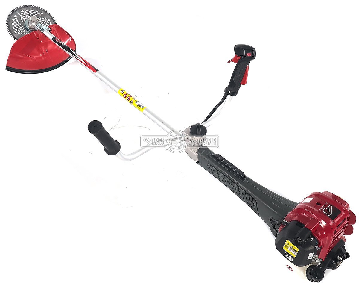 Бензокоса EVOline BCG 50H (4T) 4-х тактная (PRC, Honda 47.9 см3, 2.0 л.с., леска 2.5 мм + нож + пильный диск, ремень, 8.0 кг)